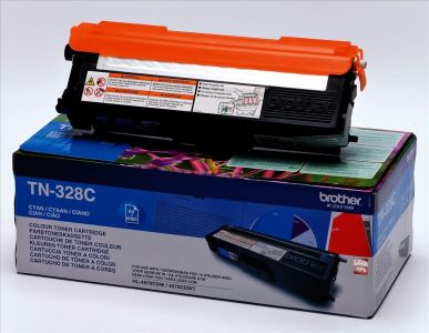 Оригинална тонер касета Brother TN-328C CYAN, до 6000 копия 0